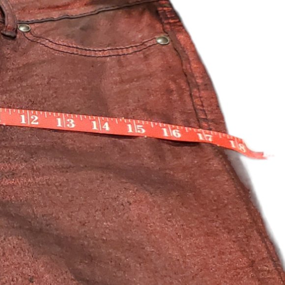 JESSICA  SIMPSON SIZE 29- Women's Red Shimmer Jeans - Picture 9 of 11